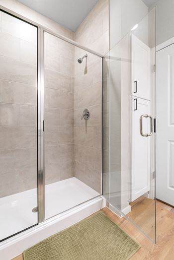 Tiled shower
